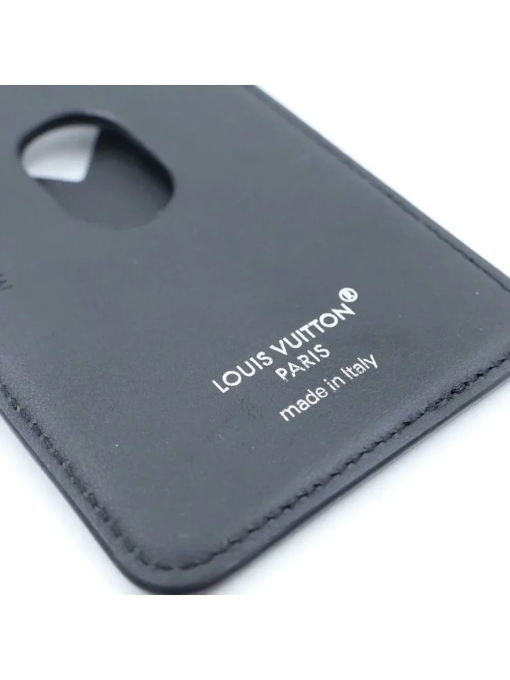 Louis Vuitton Monogram Eclipse Card Case Magnet Black